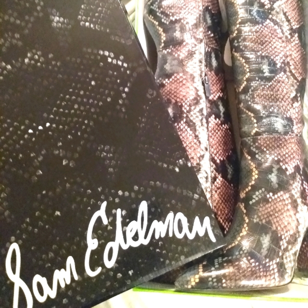 Sam Edelman Snakeskin Boots